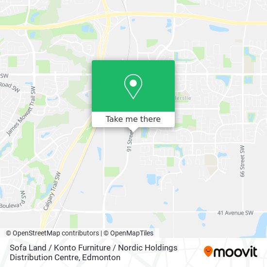Sofa Land / Konto Furniture / Nordic Holdings Distribution Centre map