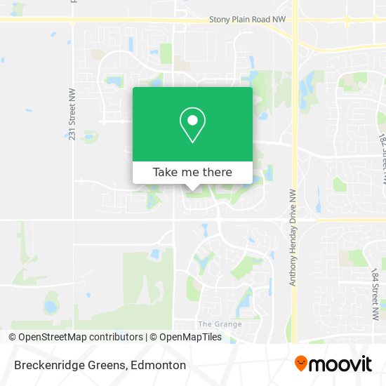 Breckenridge Greens map