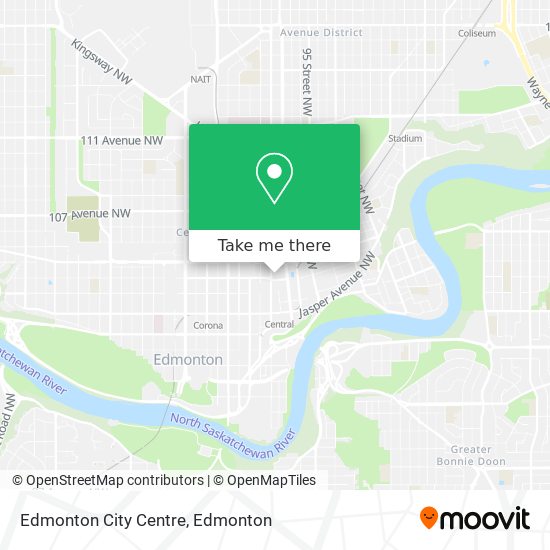 Edmonton City Centre map