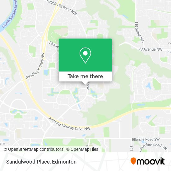 Sandalwood Place map