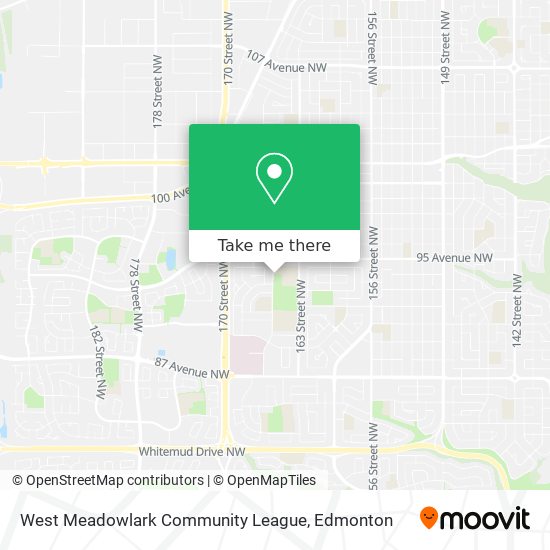 West Meadowlark Community League map