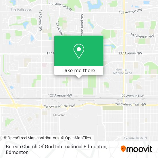 Berean Church Of God International Edmonton map