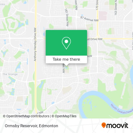 Ormsby Reservoir map