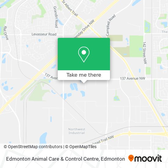 Edmonton Animal Care & Control Centre map