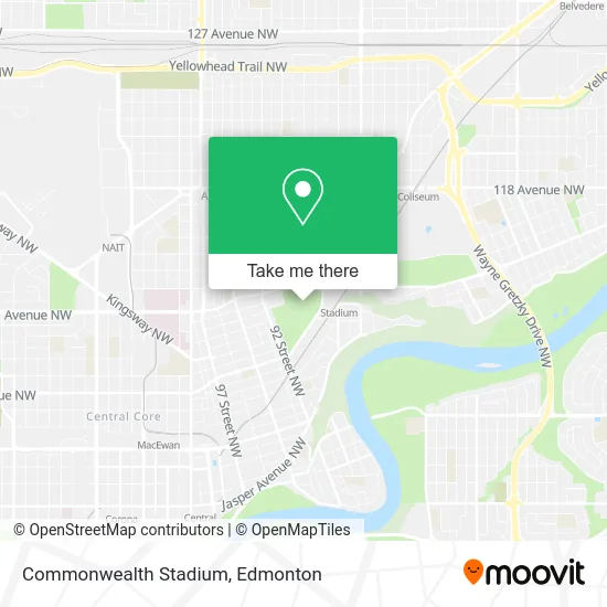 Commonwealth Stadium map