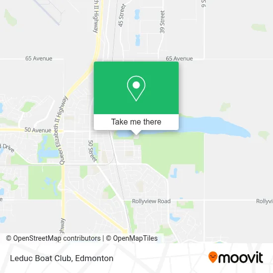 Leduc Boat Club map