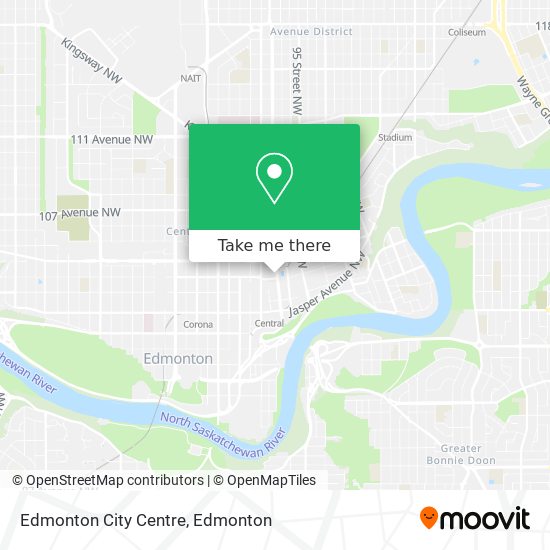 Edmonton City Centre map