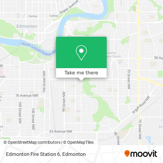 Edmonton Fire Station 6 map