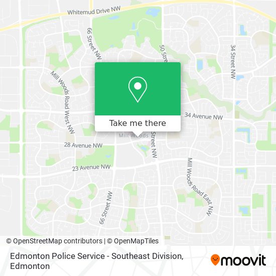 Edmonton Police Service - Southeast Division map