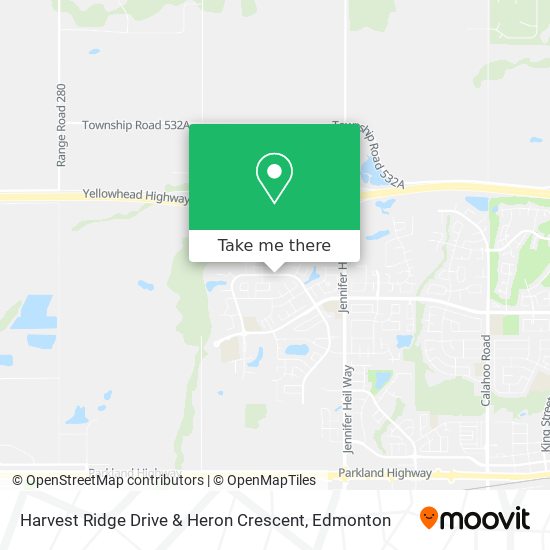 Harvest Ridge Drive & Heron Crescent map