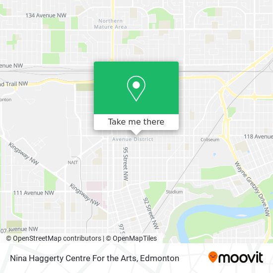 Nina Haggerty Centre For the Arts map