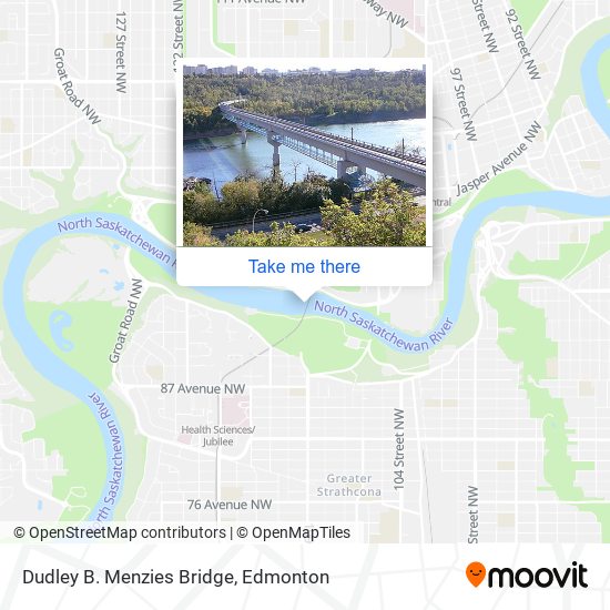 Dudley B. Menzies Bridge map