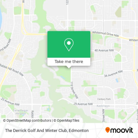 The Derrick Golf And Winter Club map