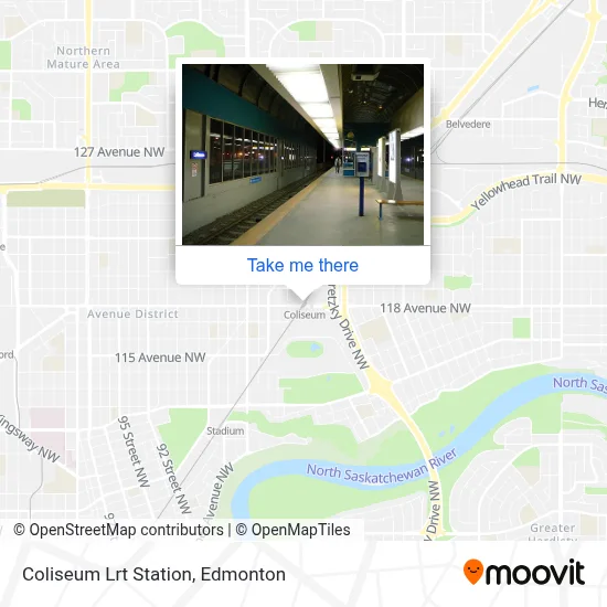 Coliseum Lrt Station map