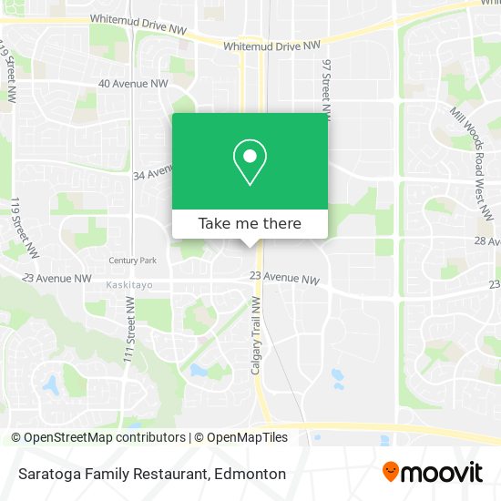 Saratoga Family Restaurant plan