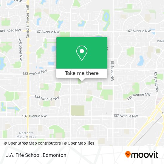 J.A. Fife School map