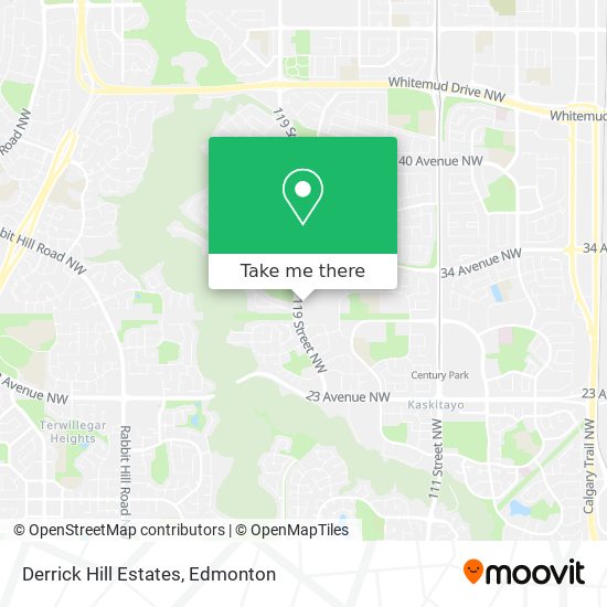 Derrick Hill Estates map