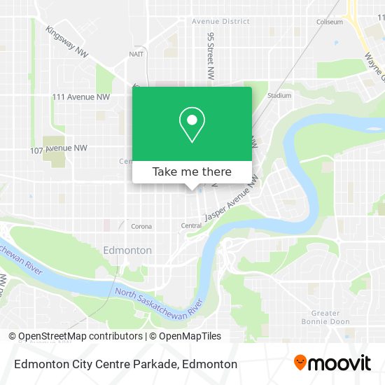 Edmonton City Centre Parkade map