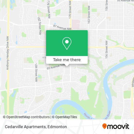 Cedarville Apartments map