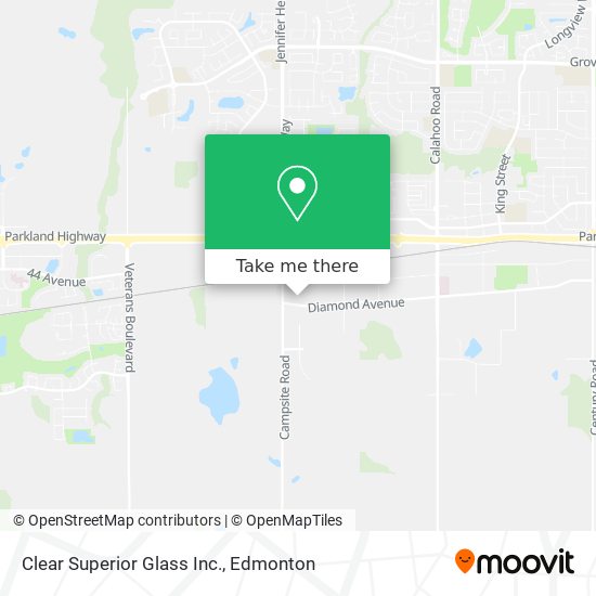 Clear Superior Glass Inc. map