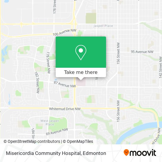 Misericordia Community Hospital map