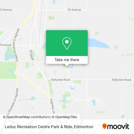 Leduc Recreation Centre Park & Ride plan