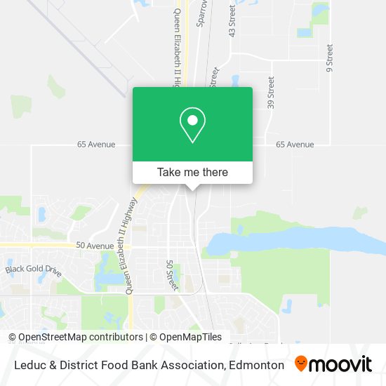 Leduc & District Food Bank Association map