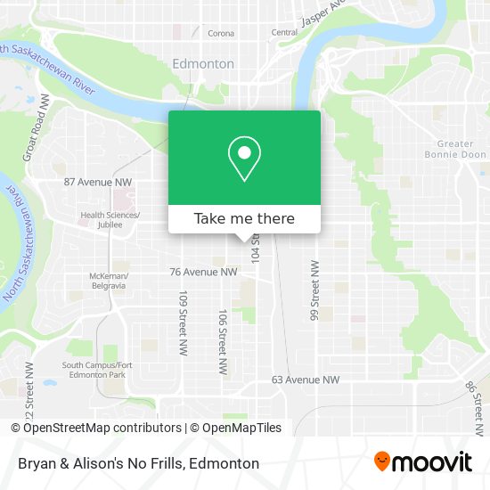Bryan & Alison's No Frills map