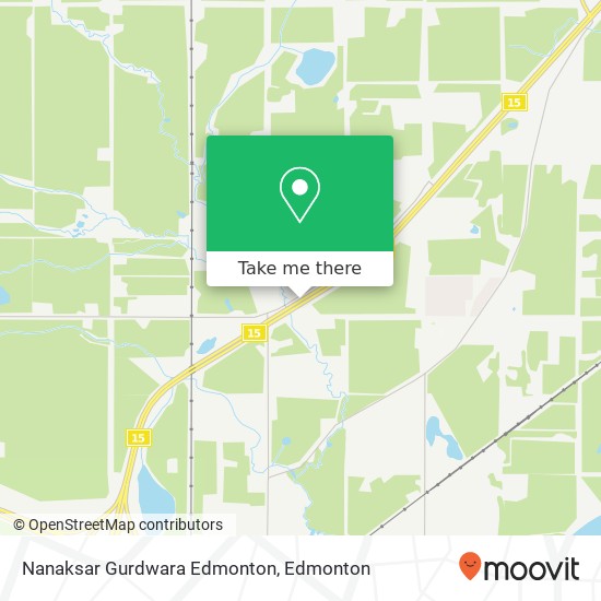 Nanaksar Gurdwara Edmonton map