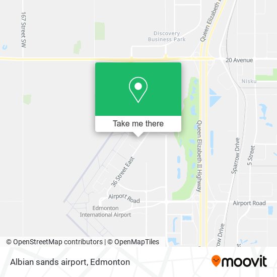 Albian sands airport map