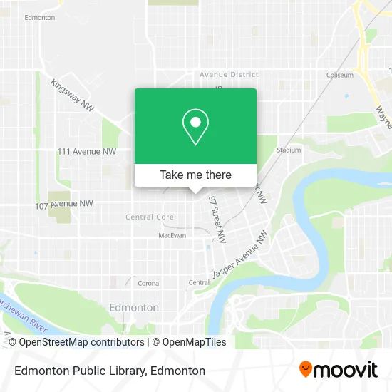 Edmonton Public Library map