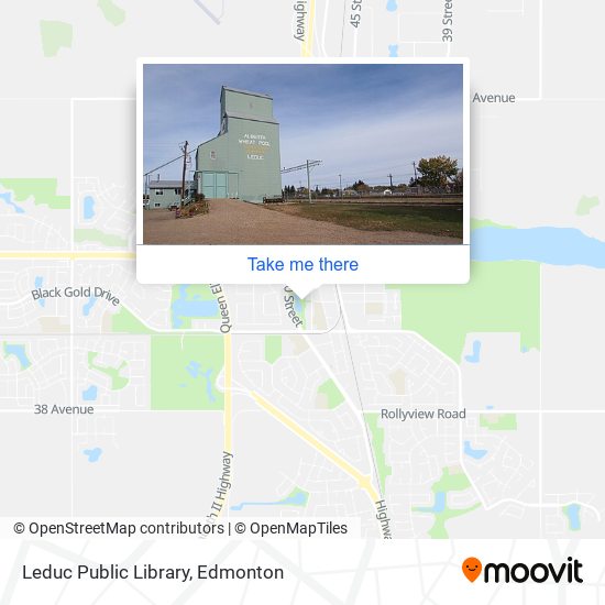 Leduc Public Library map