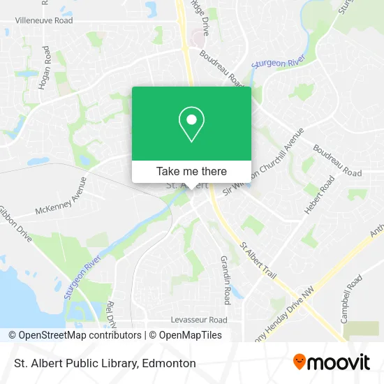 St. Albert Public Library map