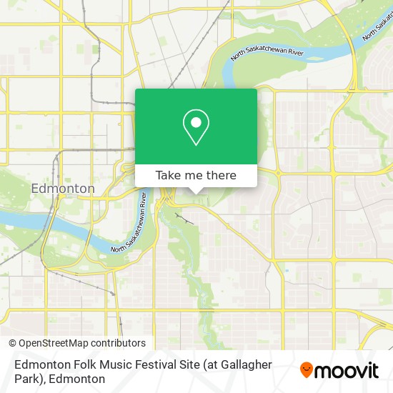 Edmonton Folk Music Festival Site (at Gallagher Park) map