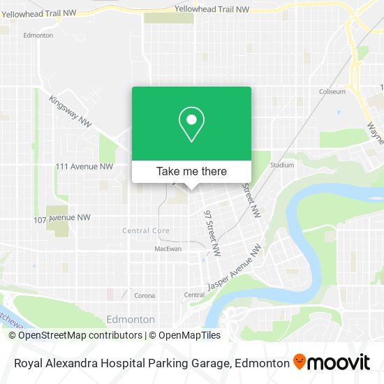 Royal Alexandra Hospital Parking Garage plan