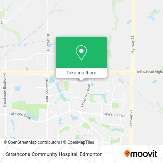 Strathcona Community Hospital map