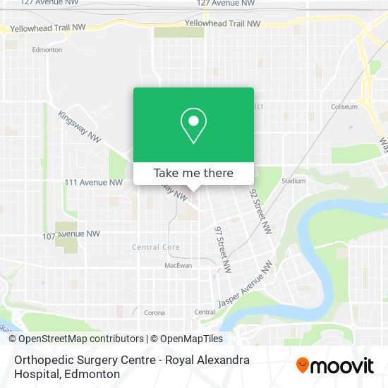 Orthopedic Surgery Centre - Royal Alexandra Hospital plan