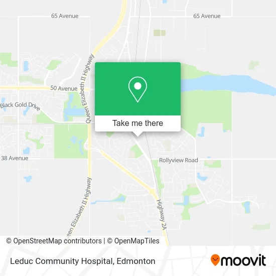Leduc Community Hospital map