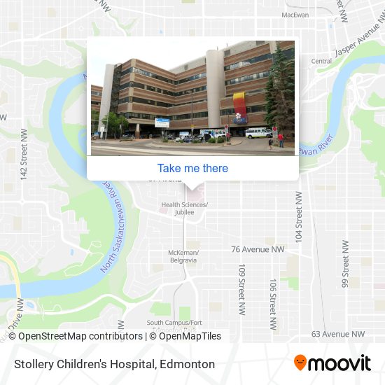 Stollery Children's Hospital map