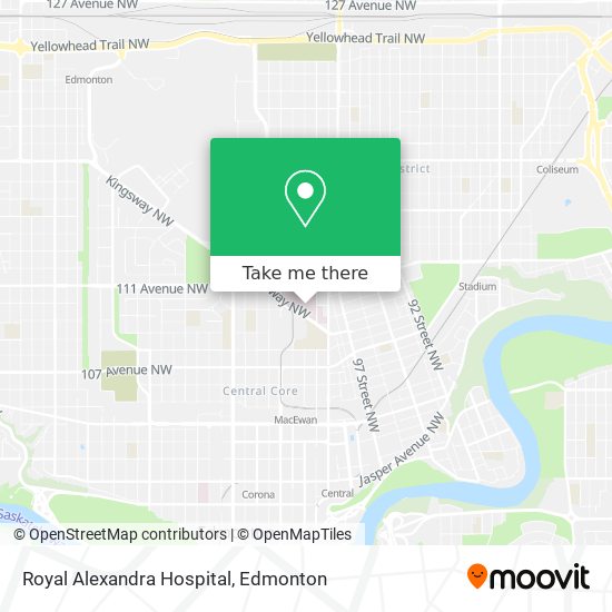 Royal Alexandra Hospital map