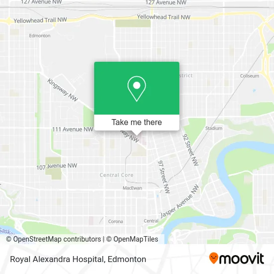 Royal Alexandra Hospital map