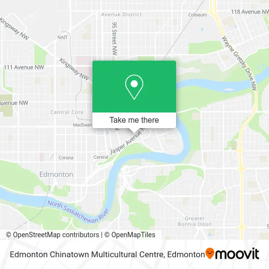 Edmonton Chinatown Multicultural Centre map