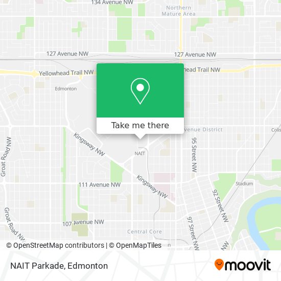 NAIT Parkade map