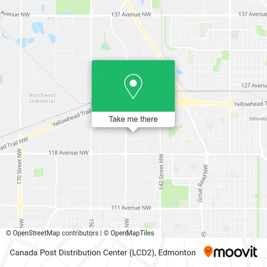 Canada Post Distribution Center (LCD2) map