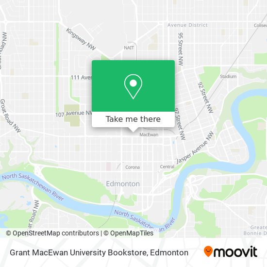 Grant MacEwan University Bookstore map