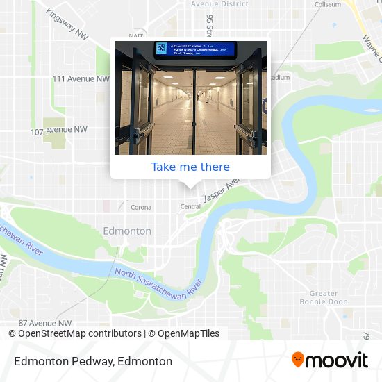 Edmonton Pedway map