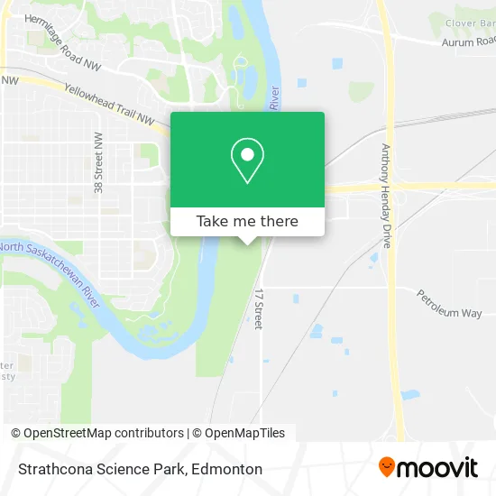 Strathcona Science Park map