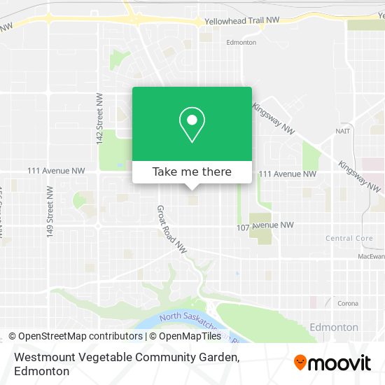 Westmount Vegetable Community Garden map