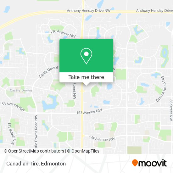 Canadian Tire map