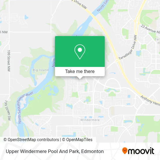 Upper Windermere Pool And Park map